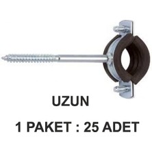 AK TEK Eco Doğalgaz  Uzun Kelepçesi 1/2 Paket 25 Li