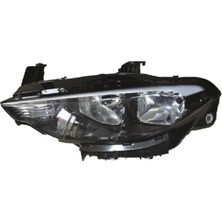 Depo Fiat Egea Uyumlu Ön Far Sol Siyah Zemin 2015-2020