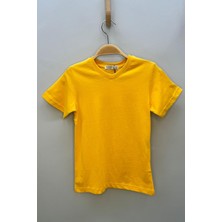 Woorage Erkek Çocuk Basic Kısa Kol T-Shirt 9187 Hardal