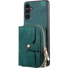 Cool-M Samsung Galaxy A35 5g Pu Deri+Pc+Tpu Telefon Fermuarlı Cüzdan Retro Kapak (Yurt Dışından)