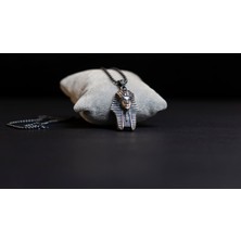 Emren Jewelry 925 Ayar Gümüş Mısır Firavunu Erkek Kolye