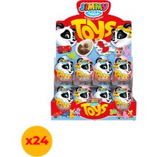 Tayaş Jimmy Toys Oyuncaklı Sütlü & Kakao Kremalı Sürpriz Pembe (Kızlar Için) Yumurta 25 gr x 24