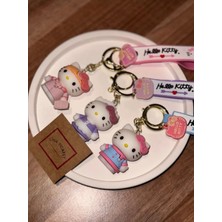 Moda Accessories 3'lü Hello Kitty Büyük Boy Silikon Anahtarlık & Çanta Süsü