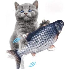 Longbangdian Shop D Stili 28CM Hareketli Balık Elektrikli Oyuncak Kedi USB Şarj Cihazı Için Interaktif Kedi Çiğneme Isırığı Oyuncaklar Malzemeleri Yavru Kedi Balık Flop Kedi Sallayarak Oyuncak (Yurt Dışından)