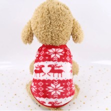 Longbangdian Shop Renk 4 Tarzı M Beden Noel Köpekler Için Evcil Hayvan Giysileri Noel Santa Kedi Kostüm Kış Sıcak Kedi Ceket Ceket Polar Köpek Hoodies Yavru Kedi Küçük Köpek Giyim (Yurt Dışından)