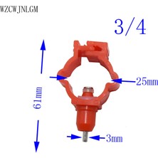 Longbangdian Shop 3ı4 Stili M Beden Ken Nipel Suluk Su Borusu ÇAPI20MM - Kırmızı Abs Plastik Malzeme Sulama Kümes Hayvanları Besleme (Yurt Dışından)