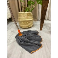 Missclean (1ADET) Gri Renk Mega Mikrofiber Paspas Mop Yedek Ucu Mükemmel Temizlik