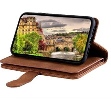 YH Mall Google Piksel 9 Pu Deri Kordon Kickstand 9 Kart Yuvaları Için Flip Case (Yurt Dışından)