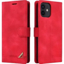 YH Mall Iphone 12 Için Flip Case Basit Iş Cüzdan Deri Kılıf Darbeye (Yurt Dışından)