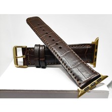 Fado Akıllı Saat Uyumlu   Deri Saat  Kordonu   32MM /38MM  Kahverengi