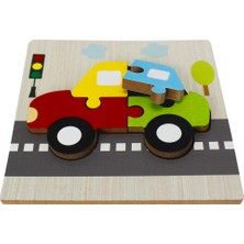 Toysilla Ahşap Puzzle Araba Temalı - T5002