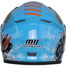 Mts M-201 Çocuk Kaskı - Mavi - S