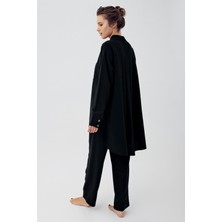 Artış Collection Keten Boyfriend Oversize Gömlek Pantolon Takım K600