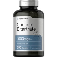 Horbaach Choline Bitartrate 1000mg  250 Capsules