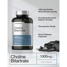 Horbaach Choline Bitartrate 1000mg  250 Capsules