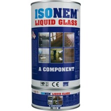İsonem Isonem Liquid Glass Şeffaf Su Yalıtımı 4 kg Set Yüksek Kimyasal Dirençli ve Kolay Uygulama