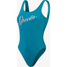 Speedo Logo Deep Ubk 1pc Pt Kadın Yeşil Mayo 8-00307616650