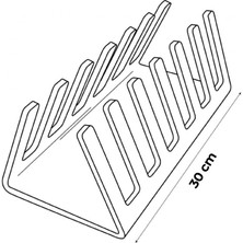 Trend Pleksi Tabak Stand (Şeffaf 30CM)