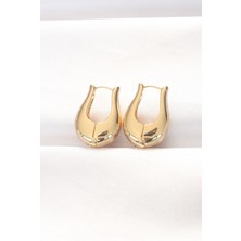 Callerrons Accessories  Pirinç Gold Renk Bombeli Küpe - EBJ240521W24171
