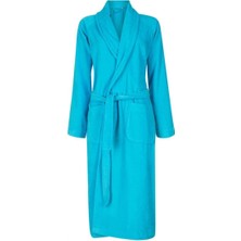 Textile Colors Bornoz Kadıfe Şalyaka Reglan Turkuaz L/xl Beden Pamuk