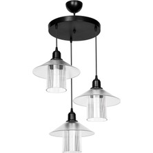 Altıntepe Inka 3'lü Siyah Optik Transparan Şeffaf Başlıklı