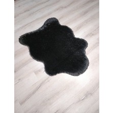 Doğuş Peluş Halı Siyah 80X140 Cmpost Halı