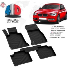 RK Carshop Bmw 1 Serisi F20 4d Havuzlu Kauçuk Paspas 2011 2017