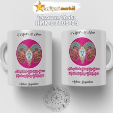 Hediyeci Market Koç Burcu Kadınına Özel Beyaz Kupa Bardak - HMK-00105-05