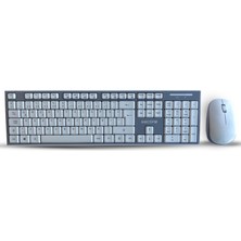 Seclife SKM-663 Q Beyaz Kablosuz Multimedya Klavye Mouse Set