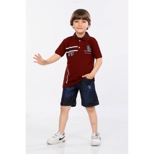 Mornio Erkek Çocuk Polo Yaka  Lacost Kumaş Tişört ve Kot Şort  Ikili Yazlık Takım MRN5111314VF