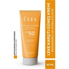 The Ceel Spf 50+ Leke Karşıtı Tüm Ciltler İçin Yüksek Korumalı Güneş Kremi 50 ml