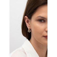 Nisera Jewellery Yıldız Altın Küpe