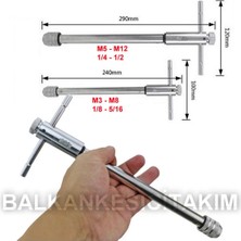 Gfb Cırcır Kılavuz Kolu Cırcırlı Uzun M3-M8 4200