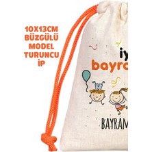 Netsan Etiket Turuncu Ipli Bayram Harçlığı Kesesi 10X13CM