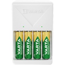 Varta 4 x AA 2100 mAh Pilli Beyaz Plug Pil Şarj Cihazı Yüksek Performanslı Güvenilir Elektriksel Özellikler