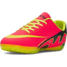 Cihan Shoes Erkek Halı Saha Kramponu Futbol Ayakkabısı Nar_sarı