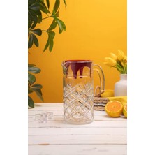 Glass In Love Kapaklı Kristal Cam Sürahi 1200 cc