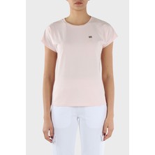 Ea7 Pamuk Karışımlı Bisiklet Yaka Slim Fit T Shirt Kadın T Shirt 3DTT41 Tjvaz 1422