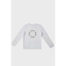 Hugo Boss Pamuklu Bisiklet Yaka Çocuk Sweat 25L39 10B Sweat 25L39/10B Whıte
