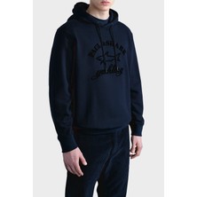 Paul & Shark Kapüşonlu % 100 Pamuk Regular Fit Sweat Erkek Sweat 13311805 013