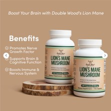 Double Wood Lion's Mane Mushroom 500mg 120 Capsul Usa