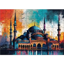 Karizmart Ahşap Mdf Puzzle Yapboz Cami Manzarası 120 Parça 25 x 35 cm