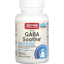 Jarrow Formulas Gaba Soothe, Supports Mental Focus, Promotes Relaxation, 30 Veggie Capsules.Usa Menşei