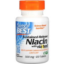 Dr  Best Doctor's Best  Sustained-Release Niacin With Niaxtend  500 Mg  120 Tablets