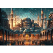 Karizmart Ahşap Mdf Puzzle Yapboz Cami Manzarası 25 x 35 x 50 cm