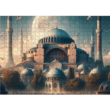 Karizmart Ahşap Mdf Puzzle Yapboz Cami Manzarası 50 x 70  cm