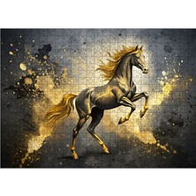 Karizmart Ahşap Mdf Puzzle Yapboz Şahlanan At 50 x 70  cm