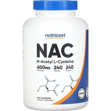 Nutricost N-Acetyl L-Cysteine (Nac) 600mg  240 Vegetarian Capsules