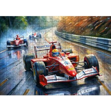 Ekart Ahşap Mdf Puzzle Yapboz Formula 1 Arabaları 25 x 35 x 50 cm