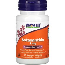 Now Foods Astaxanthin  4 Mg  60 Veggie Softgels  Usa